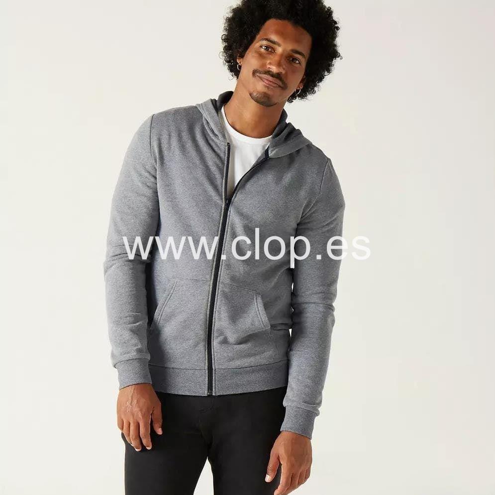 Chaqueta con capucha 100 gris - Imagen 1