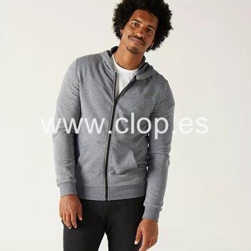 Chaqueta con capucha 100 gris - Imagen 1