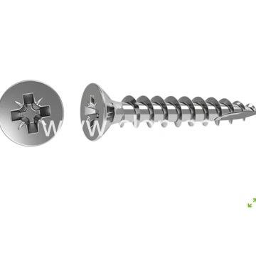 Tornillos para madera con cabeza fresada de acero inoxidable  y 12 mm - Imagen 1